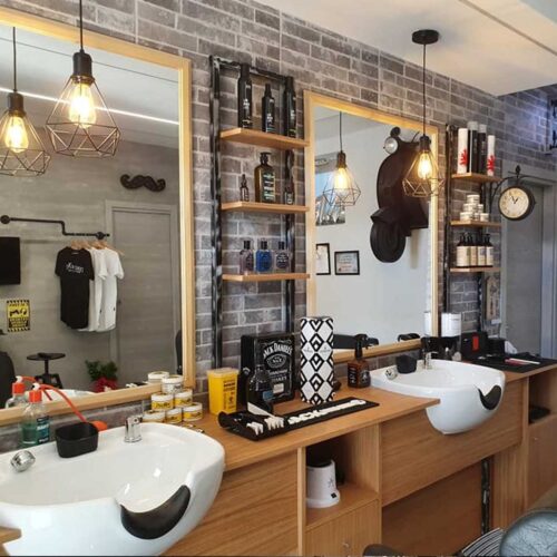 Postazione Barber Natural Wood